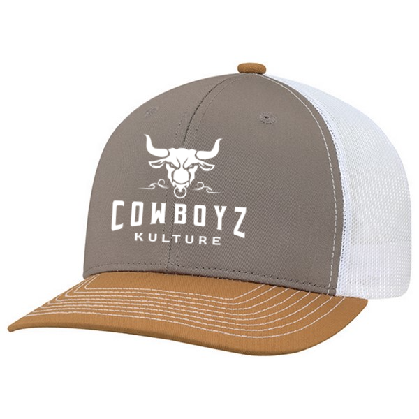 Casquette Trucker 3 Ton Cowboyz Kulture Signature Blanc